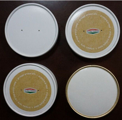 China Dome of Flat Custom Coffee Cup Deksels voor Paper Cups, PET / PS / Paper Materiaal leverancier